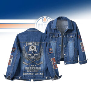 Edmonton Oilers NHL Denim Jacket Gift For Fans