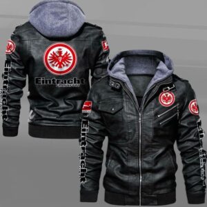 Eintracht Frankfurt Bundesliga Style Leather Jacket For Fans