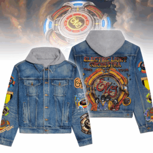 Electric Light Orchestra Music Style Hooded Denim Jacket For Fans