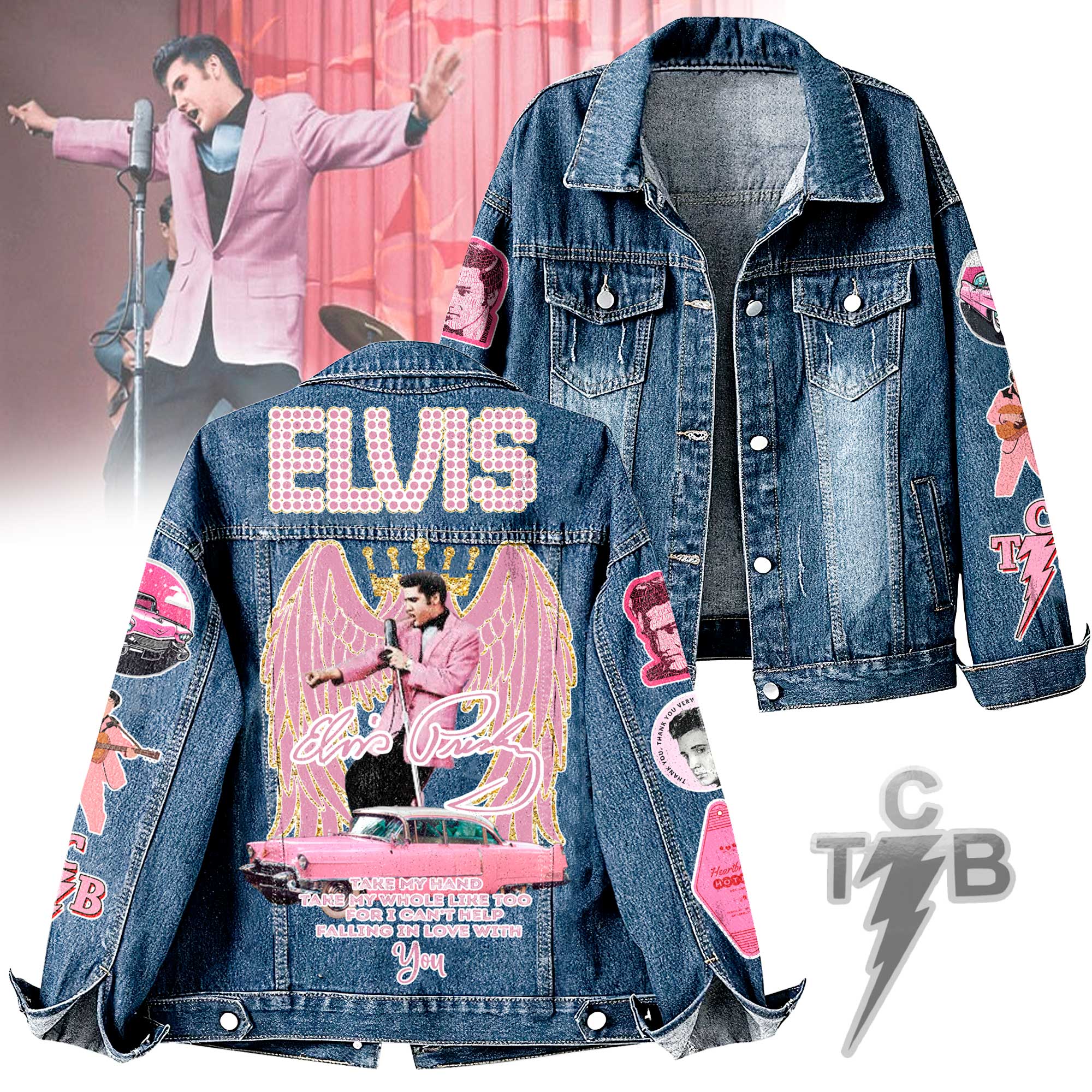 Elvis Presley Music Denim Jacket Gift For Fans
