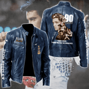 Elvis Presley Music Style Leather Jacket For Fans
