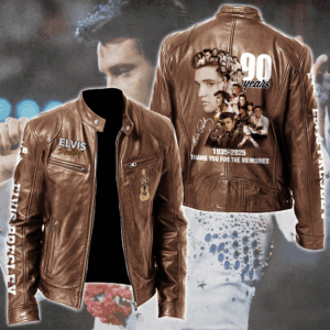 Elvis Presley Music Style Leather Jacket For Fans