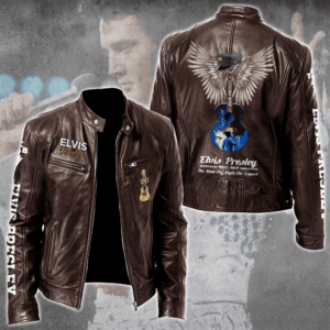 Elvis Presley Music Style Leather Jacket For Fans