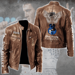 Elvis Presley Music Style Leather Jacket For Fans