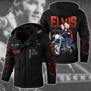 Elvis Presley Music Style Parka Jacket For Fans