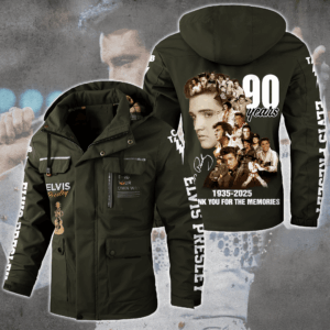 Elvis Presley Music Style Parka Jacket For Fans
