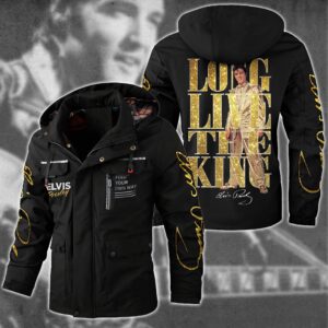 Elvis Presley Music Style Parka Jacket For Fans