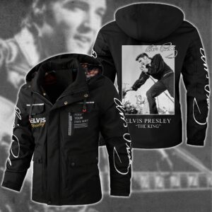 Elvis Presley Music Style Parka Jacket For Fans
