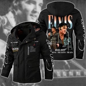 Elvis Presley Music Style Parka Jacket For Fans