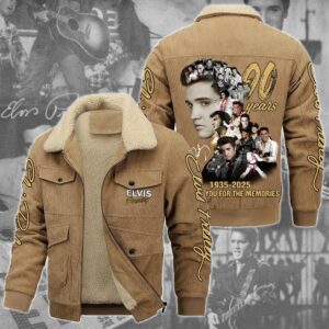 Elvis Presley Music Style Thermal Cotton Jacket Prim For Fans