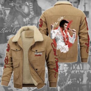 Elvis Presley Music Style Thermal Cotton Jacket Prim For Fans
