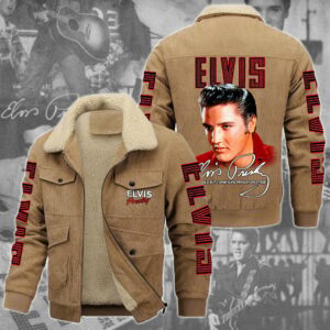 Elvis Presley Music Style Thermal Cotton Jacket Prim For Fans
