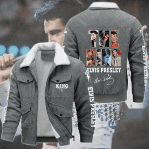 Elvis Presley Music Style Thermal Cotton Jacket Prim For Fans