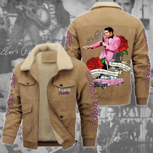 Elvis Presley Music Style Thermal Cotton Jacket Prim For Fans