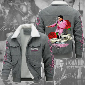 Elvis Presley Music Style Thermal Cotton Jacket Prim For Fans