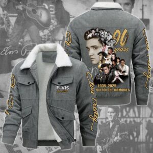 Elvis Presley Music Style Thermal Cotton Jacket Prim For Fans