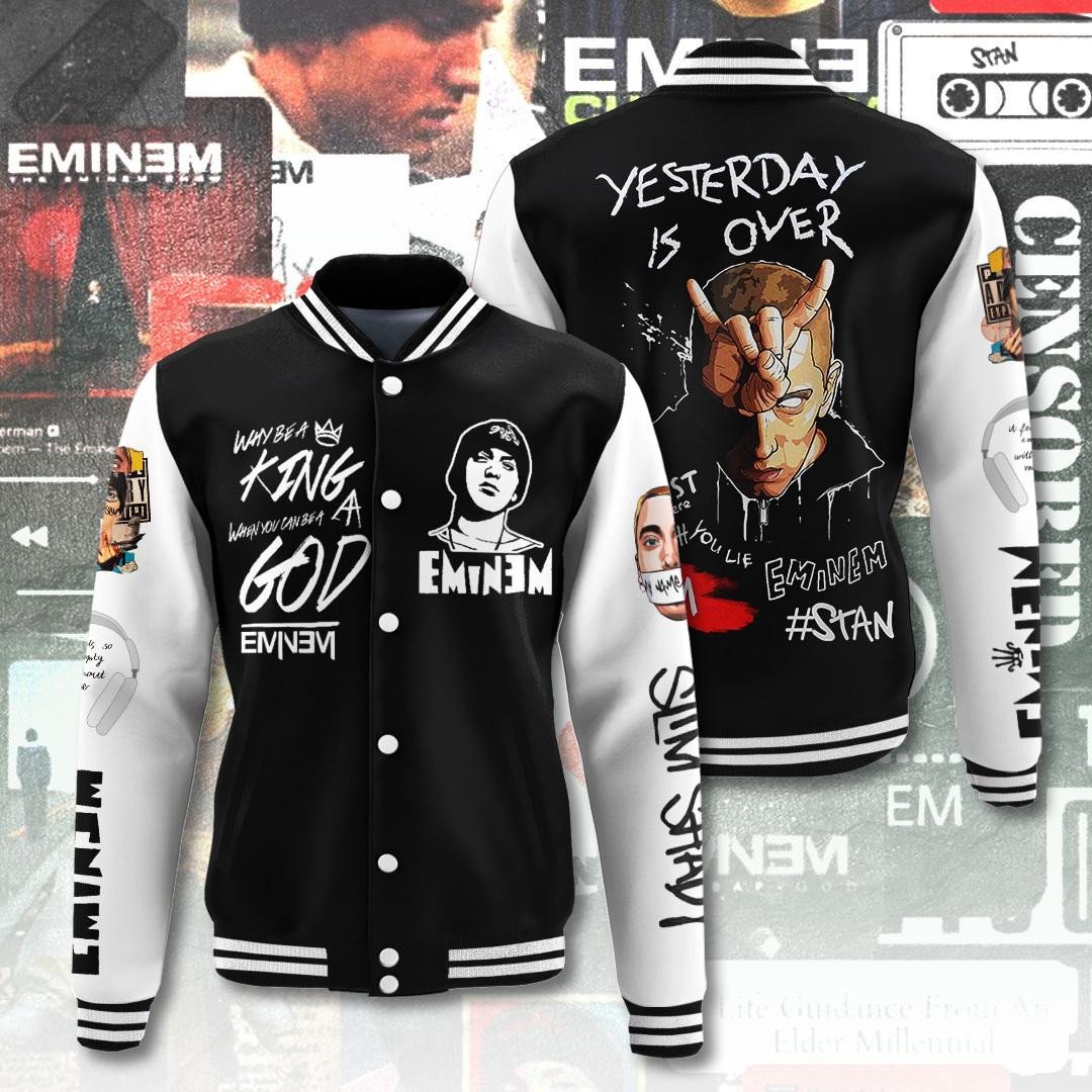 Eminem Music Style Baseball Jacket For Fans