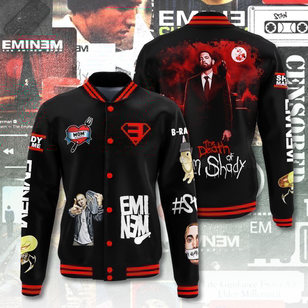 Eminem Music Style Baseball Jacket For Fans