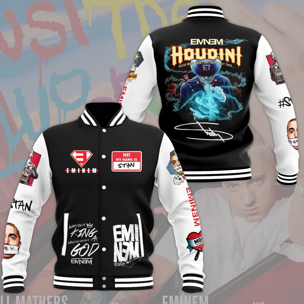 Eminem Music Style Baseball Jacket For Fans