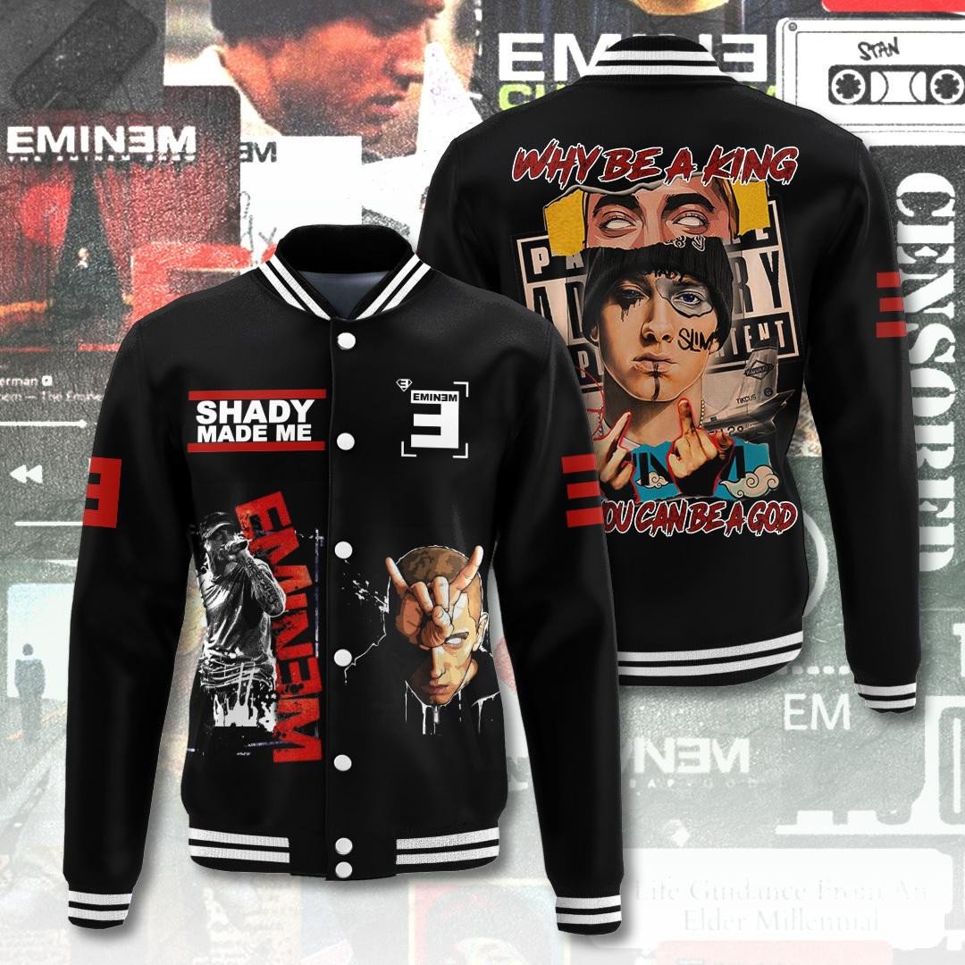 Eminem Music Style Baseball Jacket For Fans