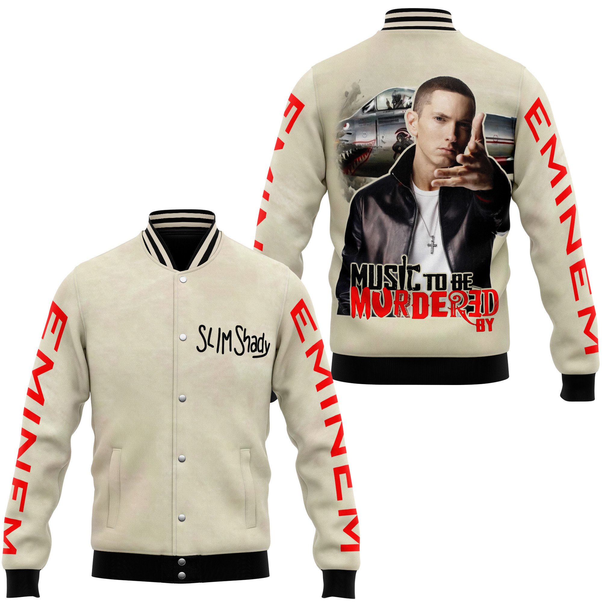 Eminem Music Style Baseball Jacket For Fans