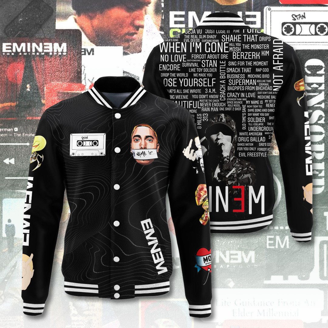 Eminem Music Style Baseball Jacket For Fans
