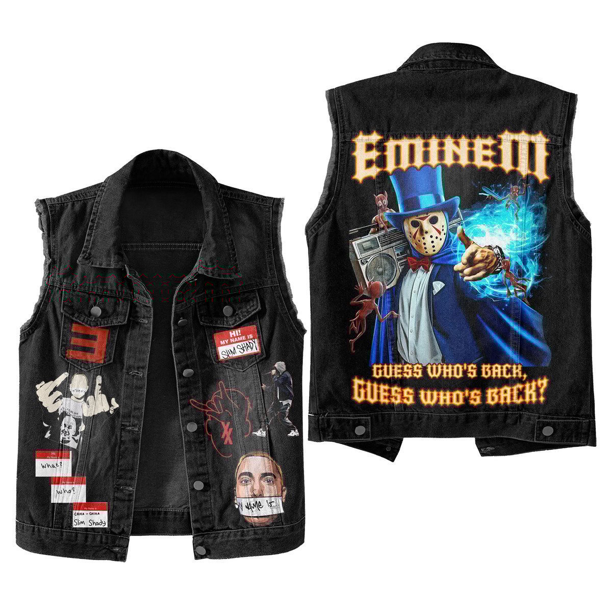 Eminem Music Style Sleeveless Jacket For Fans