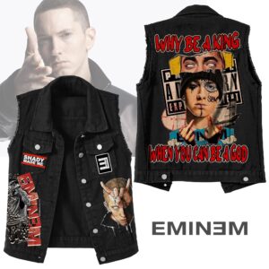 Eminem Music Style Sleeveless Jacket For Fans