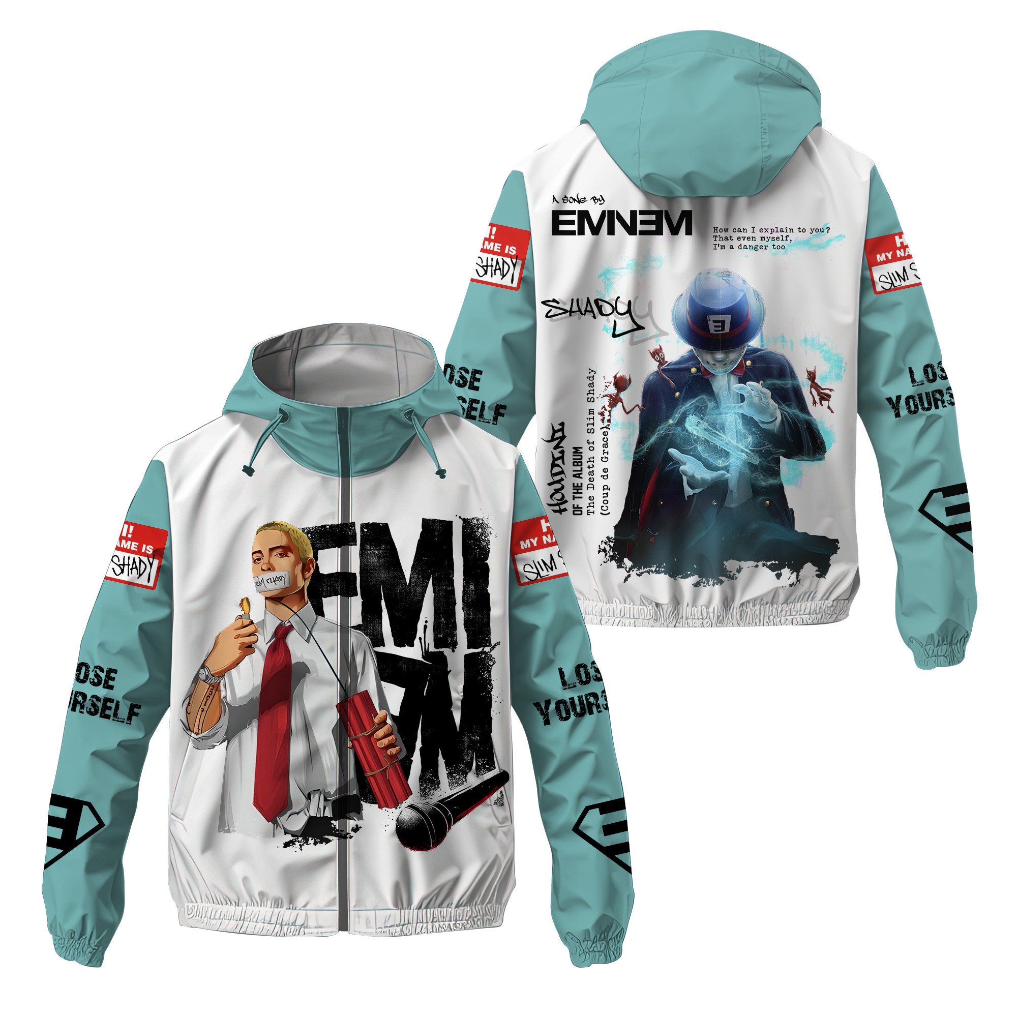 Eminem Music Style Windbreaker Jacket For Fans