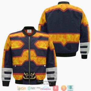 Enji Todoroki My Hero Academia Mha Anime Anime Style Bomber Jacket For Fans