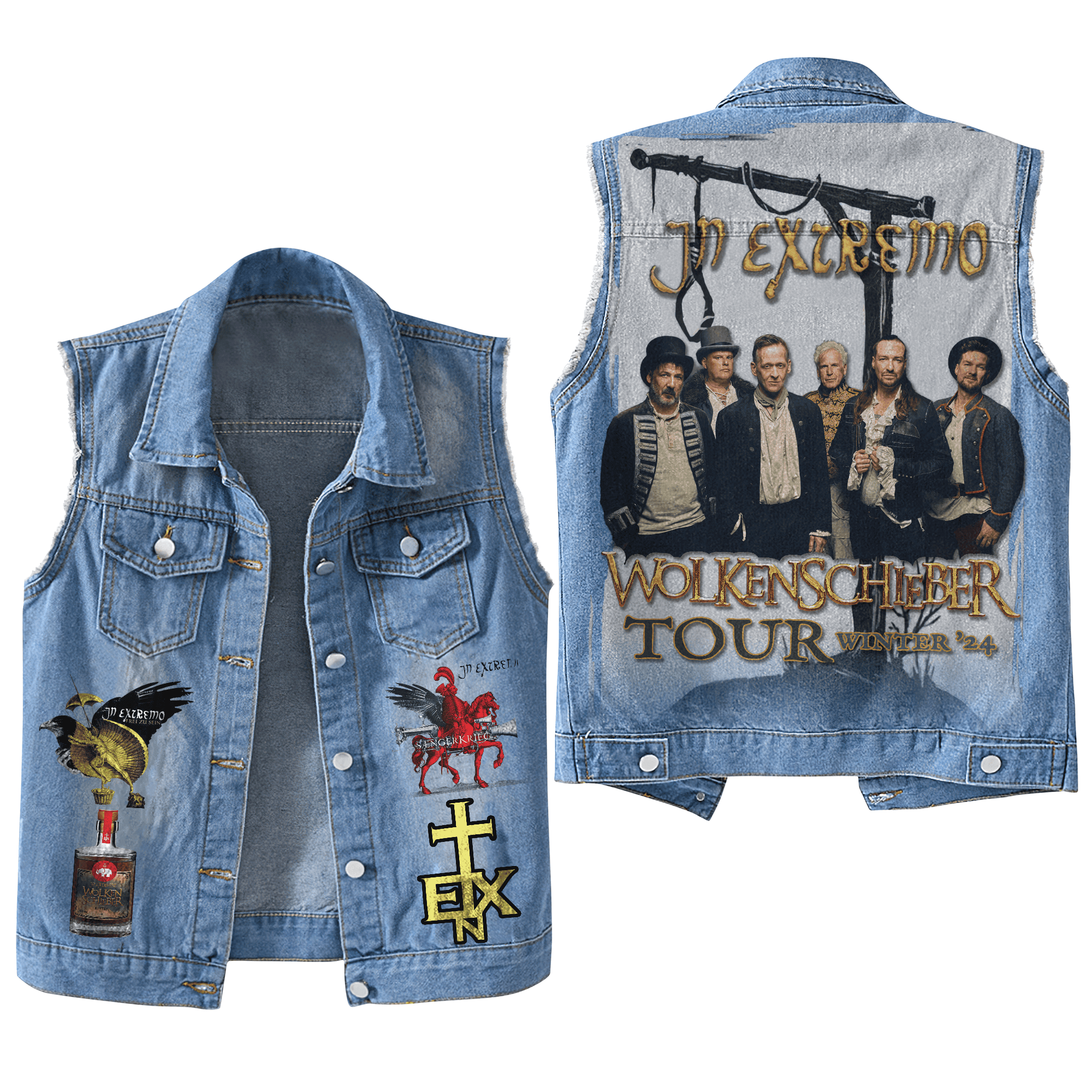 Event In Extremo Music Style Sleeveless Jacket For Fans