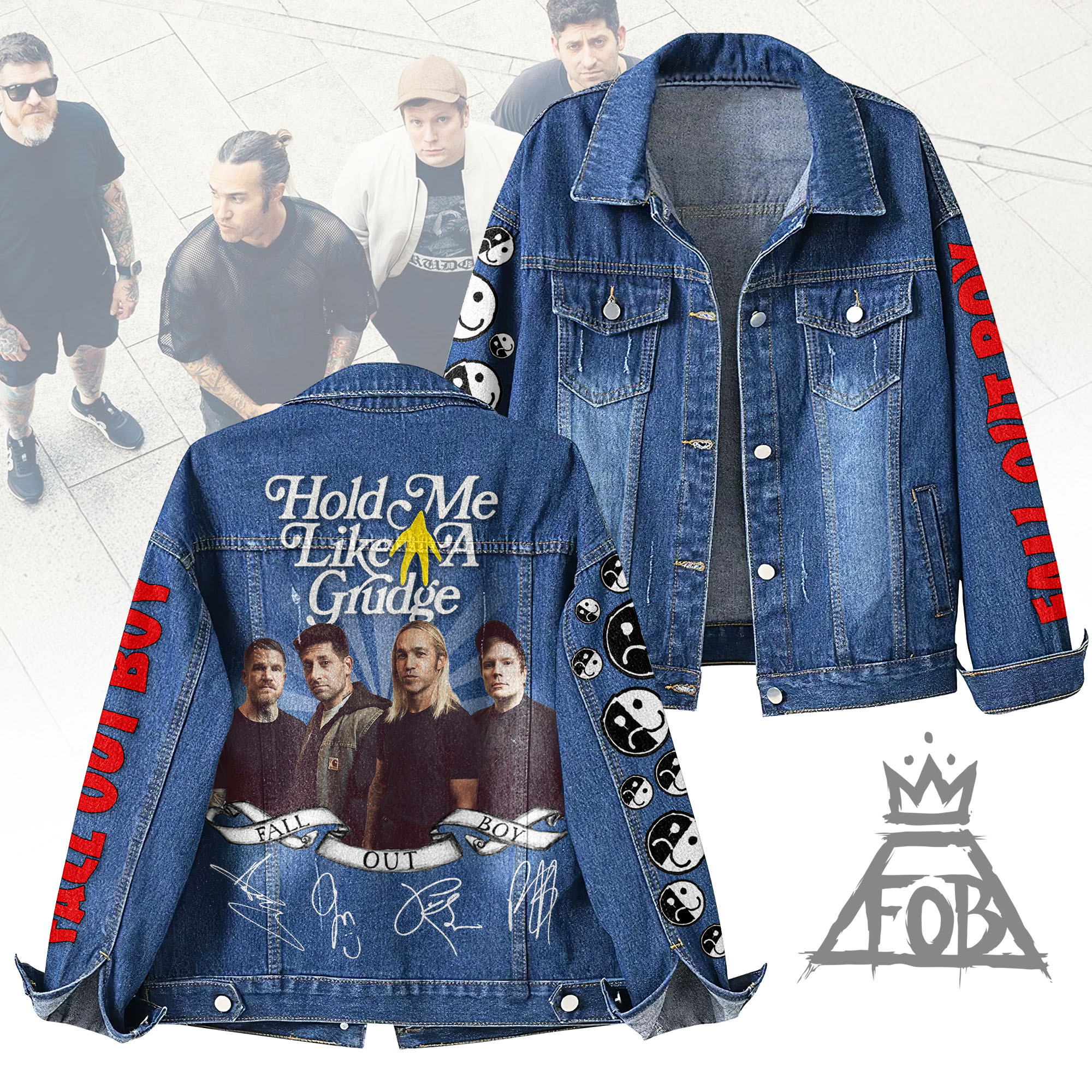 Fall Out Boy Music Denim Jacket Gift For Fans