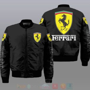 Ferrari Car Style Bomber Jacket For Fans