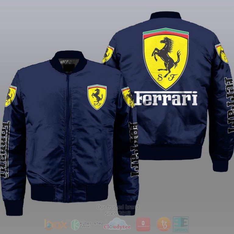 Ferrari Car Style Bomber Jacket For Fans