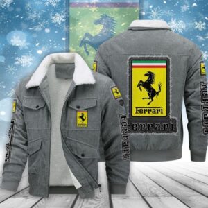 Ferrari F1 Racing Style Thermal Cotton Jacket Prim For Fans