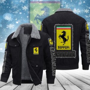 Ferrari F1 Racing Style Thermal Cotton Jacket Prim For Fans