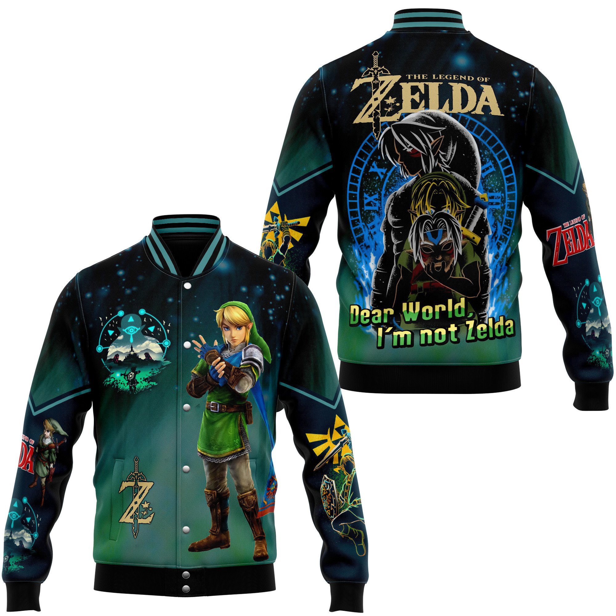 Final Fantasy Games Style Baseball Jacket For Fans