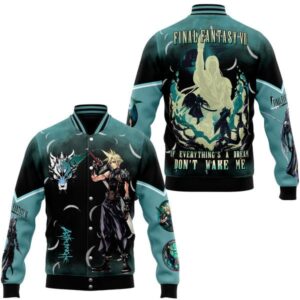 Final Fantasy Music Style Baseball Jacket For Fans