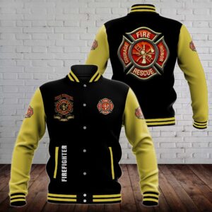 Firefighter Style Baseball Jacket For Fans