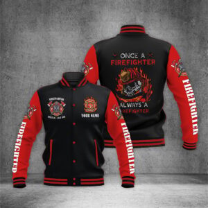Firefighter Style Baseball Jacket For Fans