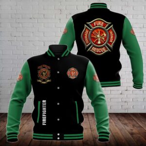 Firefighter Style Baseball Jacket For Fans