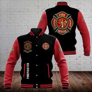 Firefighter Style Baseball Jacket For Fans