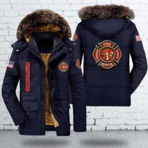 Firefighter Style Parka Jacket For Fans