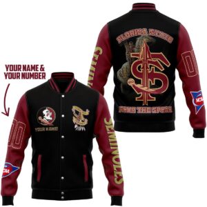 Florida State Seminoles NCAA Style Baseball Jacket For Fans