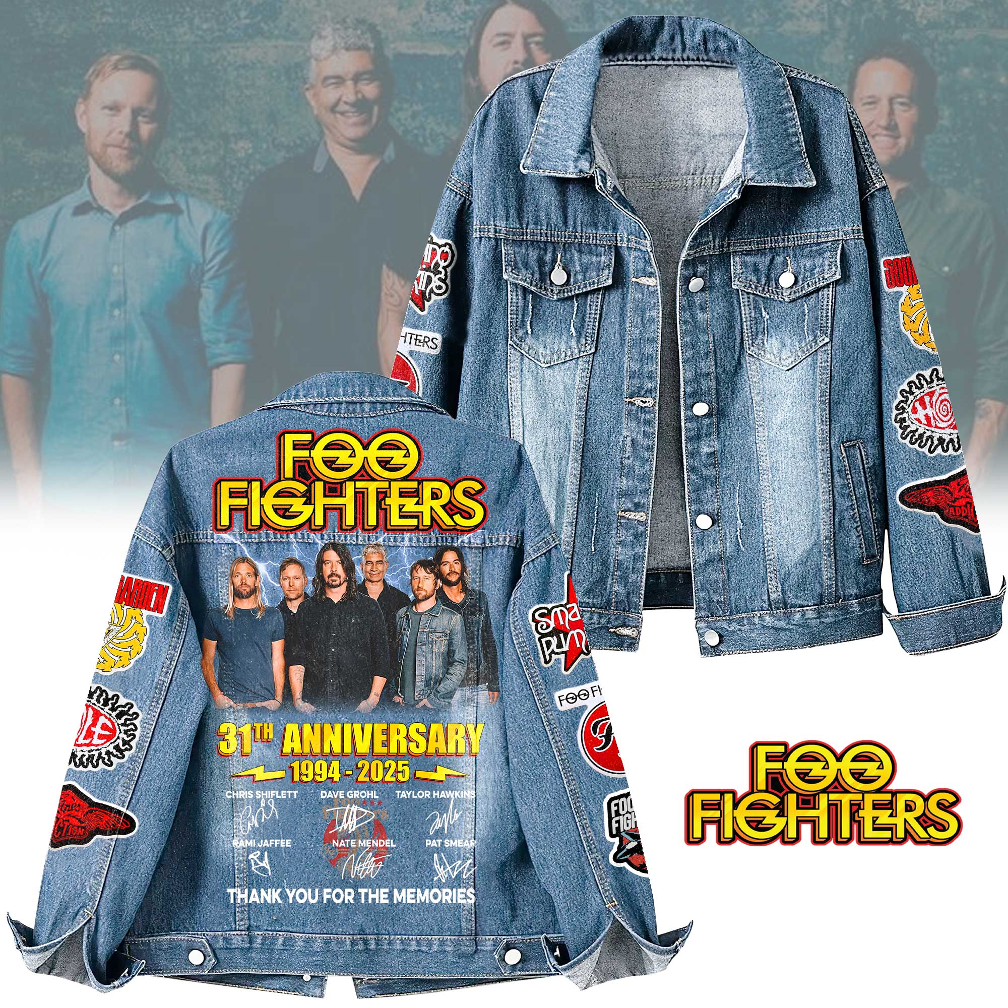 Foo Fighters Music Denim Jacket Gift For Fans