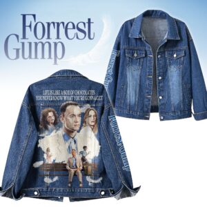 Forrest Gump Movies Denim Jacket Gift For Fans