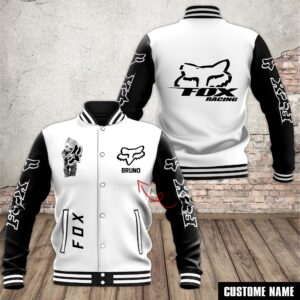 Fox Racing Car Style Baseball Jacket For Fans