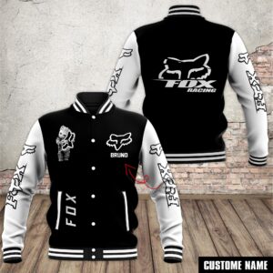 Fox Racing Car Style Baseball Jacket For Fans
