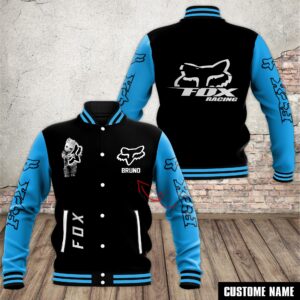 Fox Racing Car Style Baseball Jacket For Fans