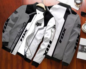 Fox Racing Car Style Bomber Jacket For Fans